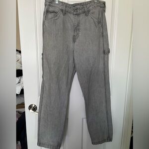 LEVI’S Mens Gray Denim Carpenter Jeans size 33x32 great condition